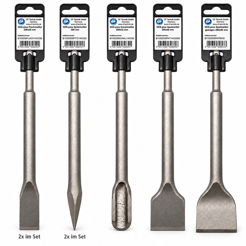 Technik sds plus meißelset - cf,